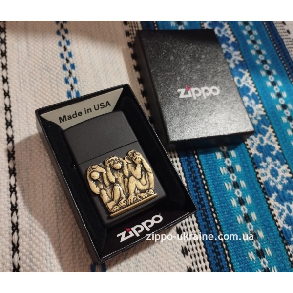 Запальничка Zippo 218 Three Monkeys 29409