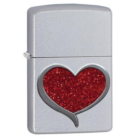 Запальничка Zippo 205 Glitter Heart 29410