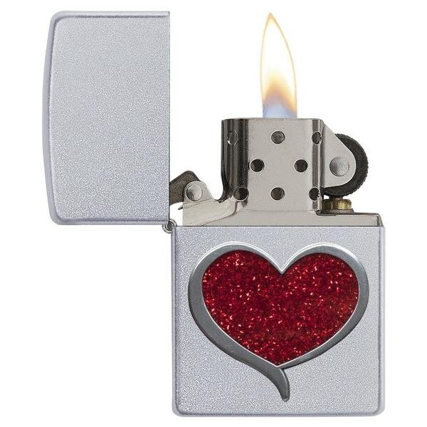 Зажигалка Zippo 205 Glitter Heart 29410