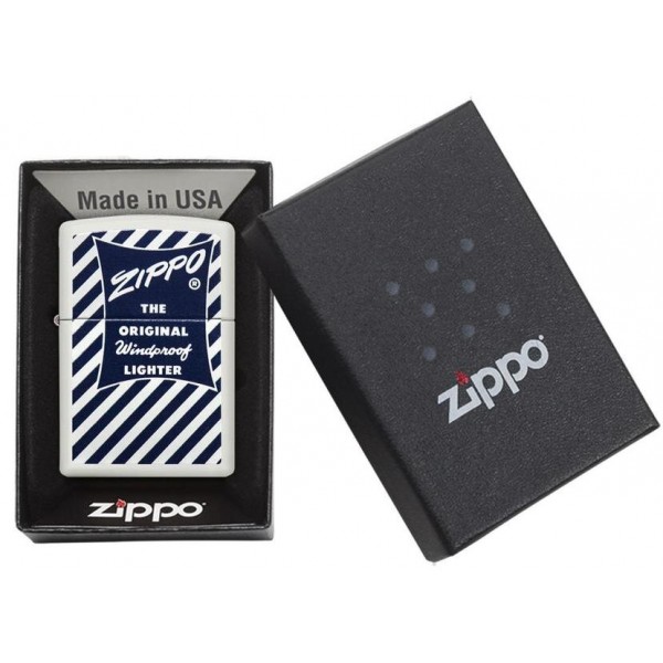 Запальничка Zippo 214 Blue White 29413