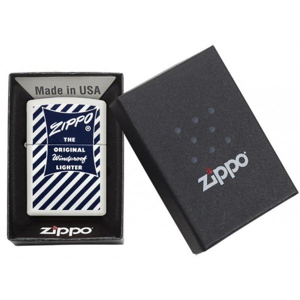 Запальничка Zippo 214 Blue White 29413