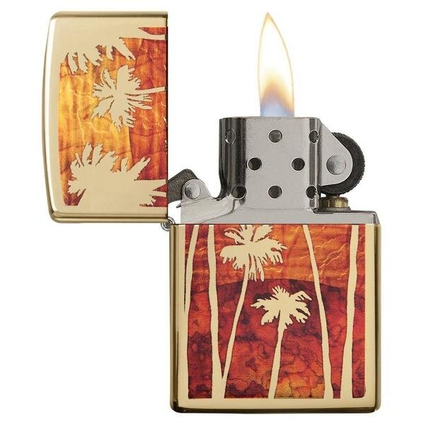 Запальничка Zippo 254b Fuzion Palm Tree Sunset 29420
