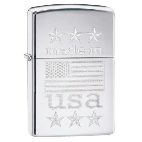 Зажигалка Zippo 250 Made In Usa With Flag 29430