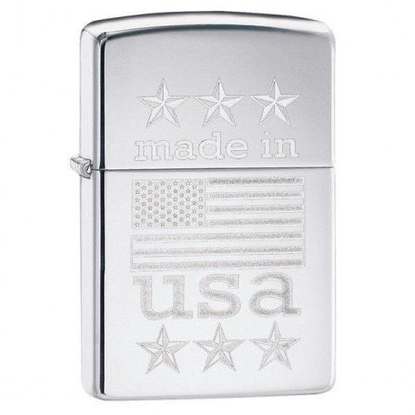 Запальничка Zippo 250 Made In Usa With Flag 29430