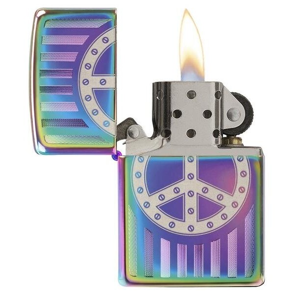 Запальничка Zippo 151 Rivet Peace Sign 29435