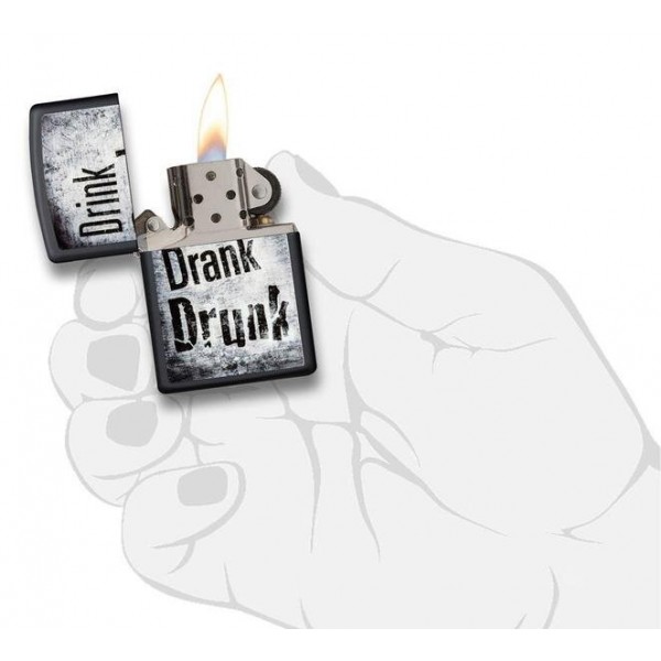 Запальничка Zippo 218 Drink Drank Drunk Design 29618