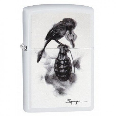 Зажигалка Zippo 214 Spazuk Белая (29645)