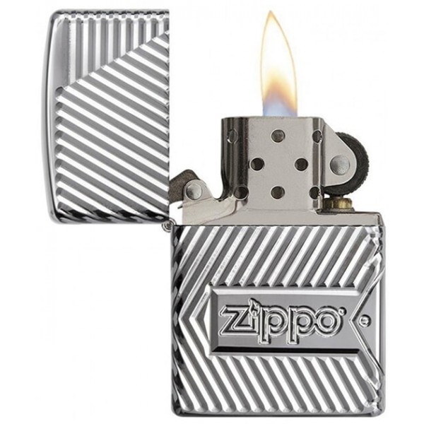 Запальничка колекційна армована Zippo Bolts Armor High Polish Chrome (Zippo 29672)
