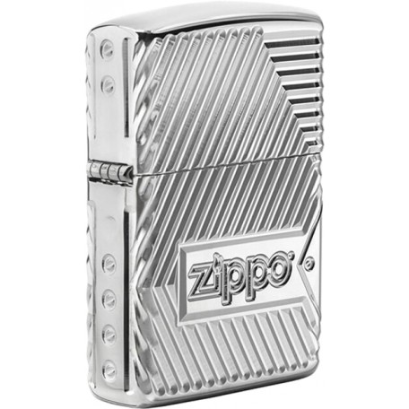 Запальничка колекційна армована Zippo Bolts Armor High Polish Chrome (Zippo 29672)