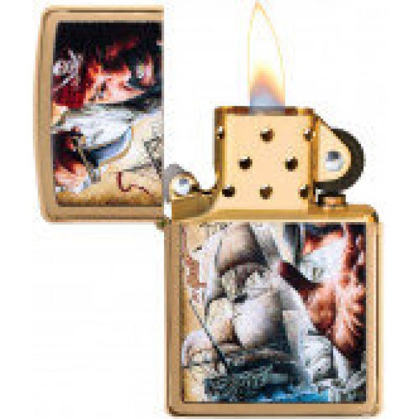 Запальничка Zippo 204B Mazzi золотиста (29781)
