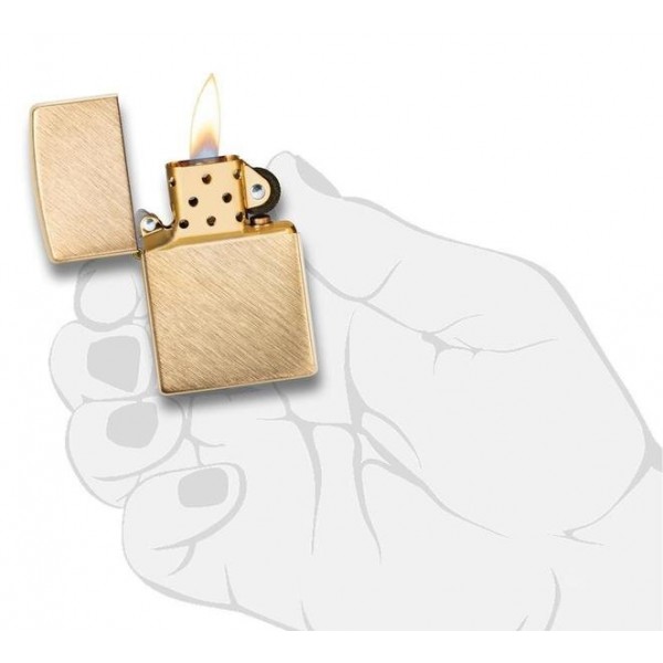 Запальничка Zippo 29830 Herringbone Sweep Brass 29830