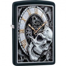 Запальничка Zippo 218 Skull Clock Design чорна (29854)