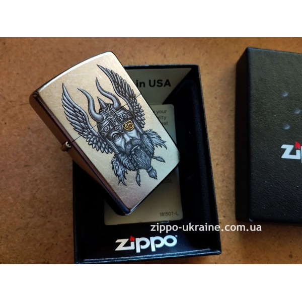 Зажигалка Zippo 207 Viking Warrior Design 29871