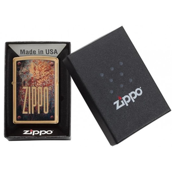 Запальничка Zippo 204B Rusty Plate Design 29879