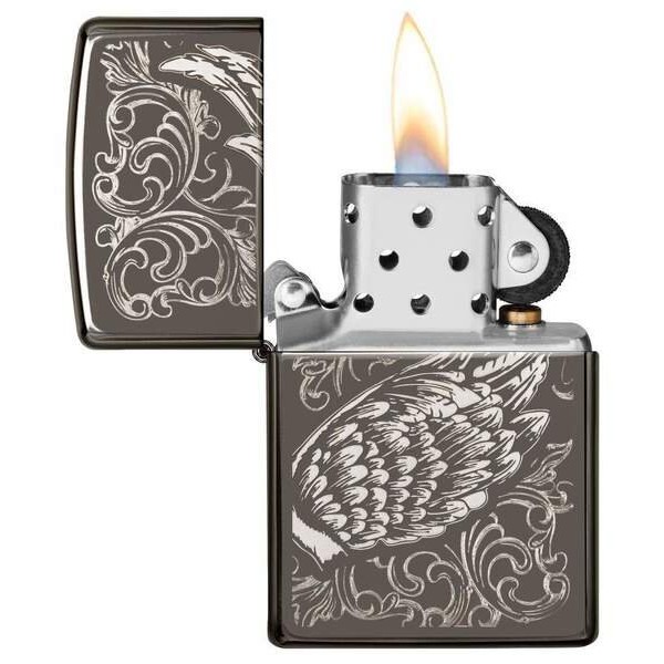 Запальничка Zippo 150 Filigree Flame And Wing Design 29881