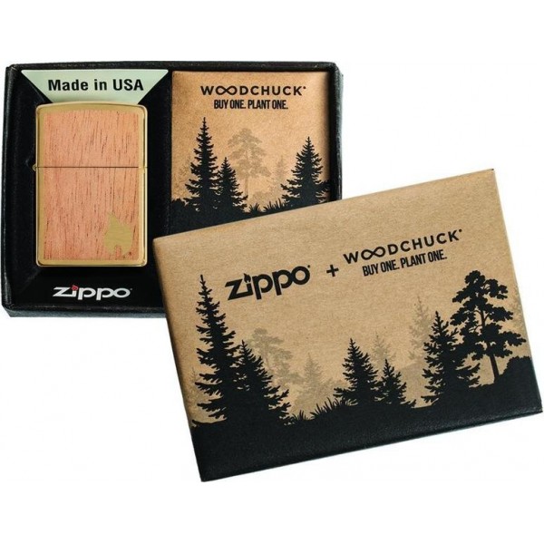 Запальничка Zippo 204B Woodchuck Flame 29901