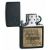 Запальничка Zippo Brass Emblem Black Crackle, 362
