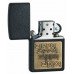 Запальничка Zippo Brass Emblem Black Crackle, 362