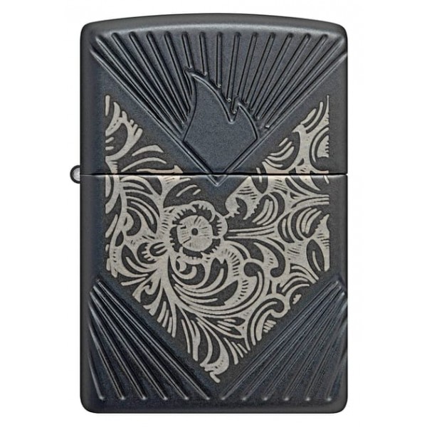Колекційна запальничка Zippo лімітована бензинова армована 2024 COY Florentine - EMEA Чорна (46025 z)