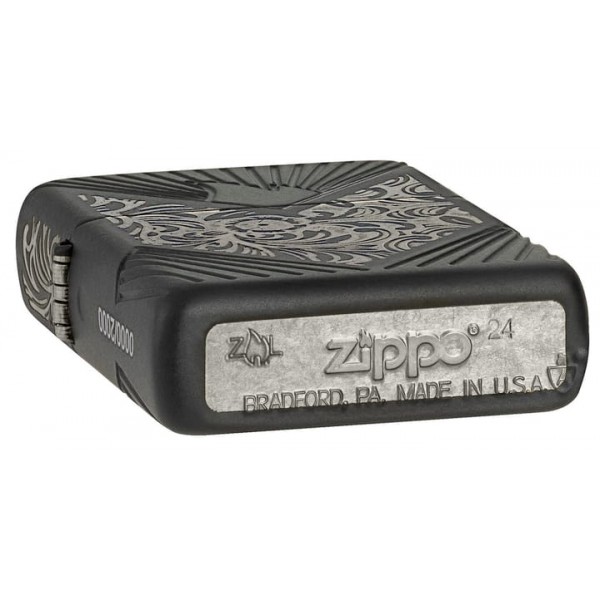 Колекційна запальничка Zippo лімітована бензинова армована 2024 COY Florentine - EMEA Чорна (46025 z)