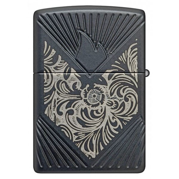 Колекційна запальничка Zippo лімітована бензинова армована 2024 COY Florentine - EMEA Чорна (46025 z)