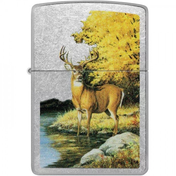 Запальничка бензинова Zippo - Linda Picken Image Design Street Chrome Finish хром жовто-золотистий (46165)