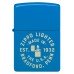 Запальничка бензинова Zippo Seal Laser Engraved Design Sky Blue Matte небесно блакитна (46173)