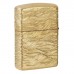 Запальничка армована бензинова ZIPPO Armor® 360° MultiCut Tumbled Brass Luxury Waves, золотиста (46273)