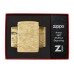 Запальничка армована бензинова ZIPPO Armor® 360° MultiCut Tumbled Brass Luxury Waves, золотиста (46273)