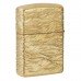 Запальничка армована бензинова ZIPPO Armor® 360° MultiCut Tumbled Brass Luxury Waves, золотиста (46273)