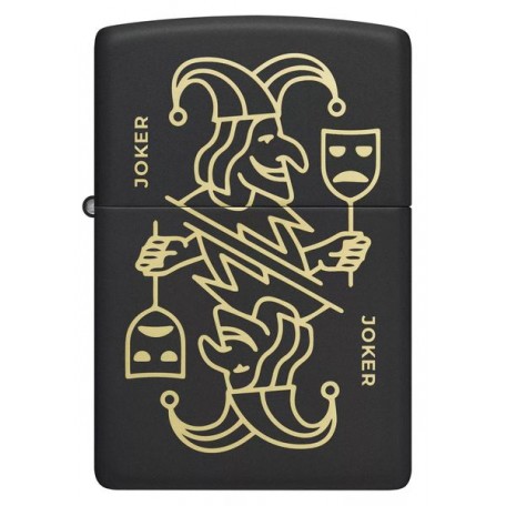 Зажигалка бензиновая ZIPPO Joker Card Design, черный (46290)