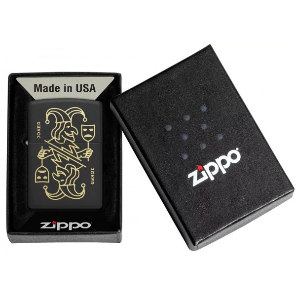 Запальничка бензинова ZIPPO Joker Card Design, чорний (46290)