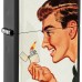 Запальнички бензинові набір ZIPPO Red Matte и Black Matte Vintage Ad Lighter Set, червона, чорна (46295)