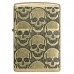 Запальничка армована бензинова Zippo Armor® MultiCut Photo Image 360 Cackling Cranium Design антична латунь (46302)