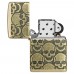 Запальничка армована бензинова Zippo Armor® MultiCut Photo Image 360 Cackling Cranium Design антична латунь (46302)