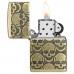 Запальничка армована бензинова Zippo Armor® MultiCut Photo Image 360 Cackling Cranium Design антична латунь (46302)