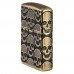 Запальничка армована бензинова Zippo Armor® MultiCut Photo Image 360 Cackling Cranium Design антична латунь (46302)