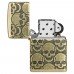 Запальничка армована бензинова Zippo Armor® MultiCut Photo Image 360 Cackling Cranium Design антична латунь (46302)