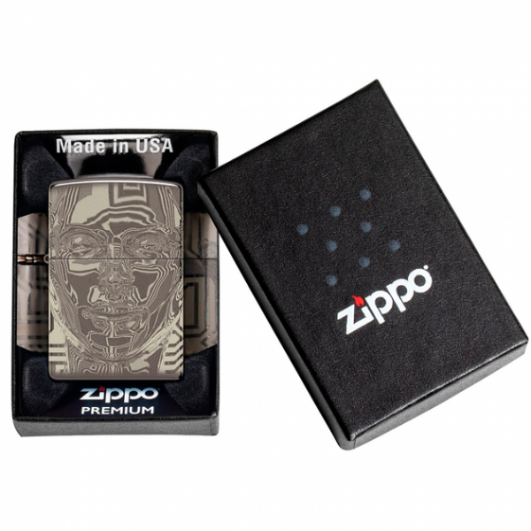 Запальничка Zippo 150 3D Metal Head Design