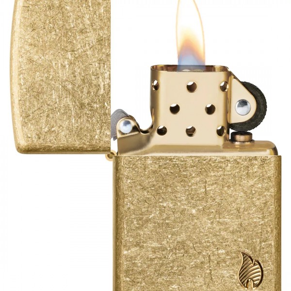 Запальничка бензинова ZIPPO Armor® Tumbled Brass Series Flame (46398)