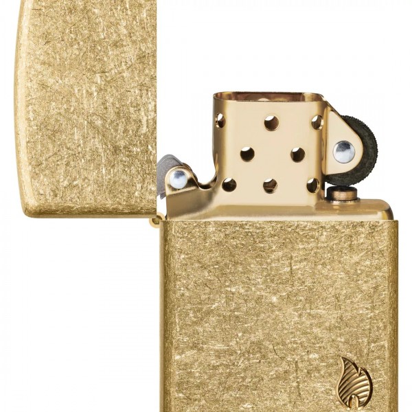 Запальничка бензинова ZIPPO Armor® Tumbled Brass Series Flame (46398)