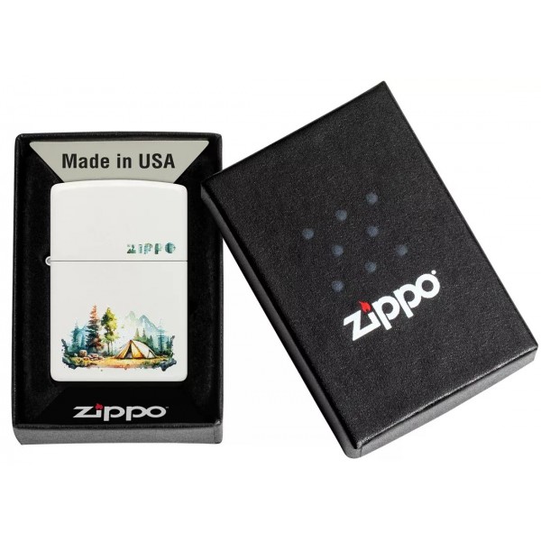 Запальничка бензинова ZIPPO Nature Retreat Design, білий (46474)
