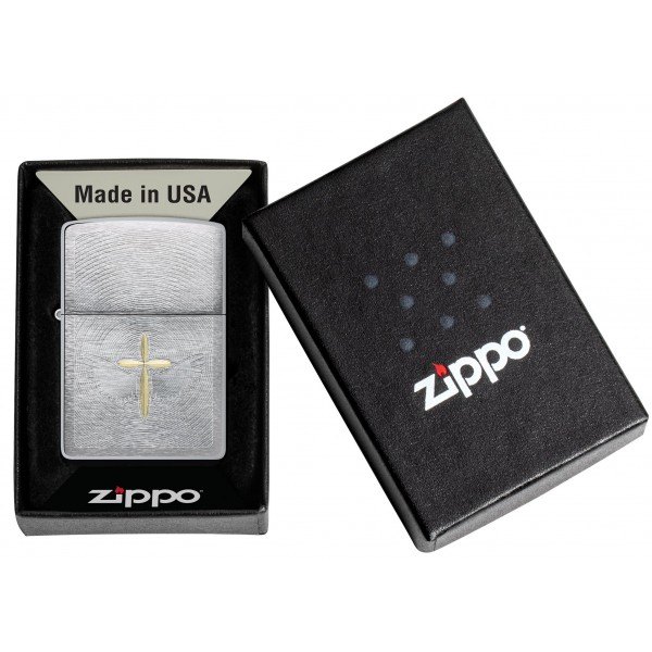 Запальничка Zippo 200 Spiritual Cross Design 46479