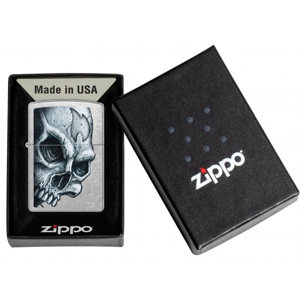 Запальничка Zippo 207 Skull and Flame Design 46587