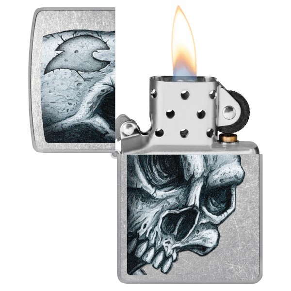 Запальничка Zippo 207 Skull and Flame Design 46587