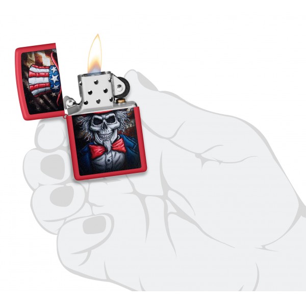 Зажигалка Zippo 233 Uncle Sam Skull Design 46696