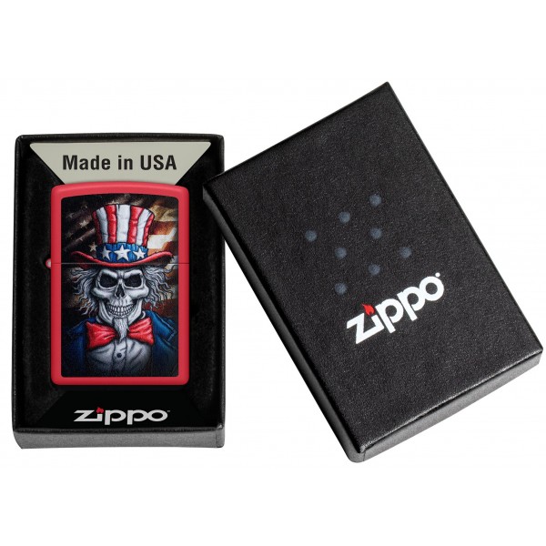 Запальничка Zippo 233 Uncle Sam Skull Design 46696