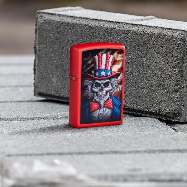 Запальничка Zippo 233 Uncle Sam Skull Design 46696