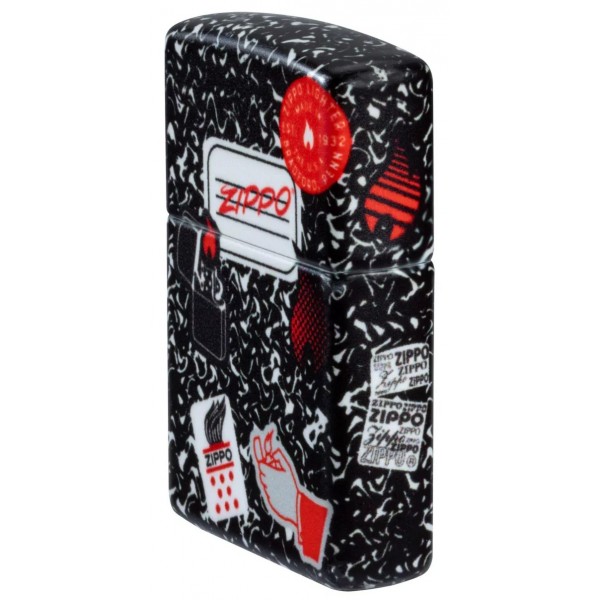 Запальничка бензинова ZIPPO Notebook Zippo Design , чорний (46707)
