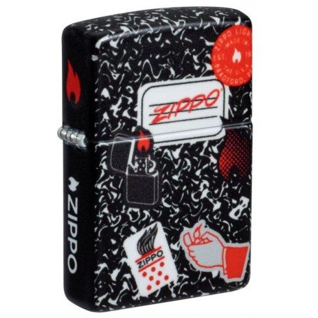 Запальничка бензинова ZIPPO Notebook Zippo Design , чорний (46707)